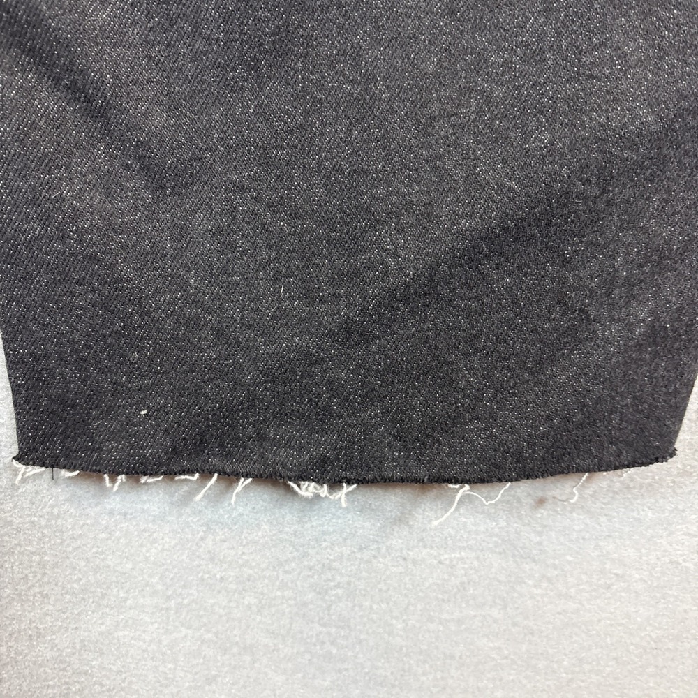 SO High Rise Straight Cropped Jeans Raw Hem Sz 17 (33x27) Black - Picture 5 of 9